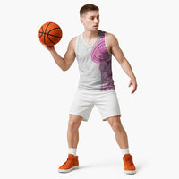 Traditional Polynesian Art Tattoos Basketball Jersey Pink Color - Polynesian Pride