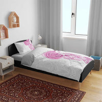 Traditional Polynesian Art Tattoos Bedding Set Pink Color - Polynesian Pride