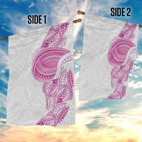 Traditional Polynesian Art Tattoos Garden Flag Pink Color - Polynesian Pride