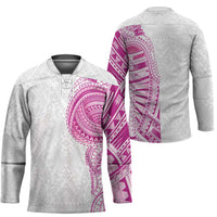 Traditional Polynesian Art Tattoos Hockey Jersey Pink Color - Polynesian Pride