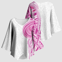 Traditional Polynesian Art Tattoos Kimono Sleeve Blouse Pink Color - Polynesian Pride