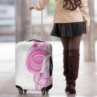 Traditional Polynesian Art Tattoos Luggage Cover Pink Color - Polynesian Pride