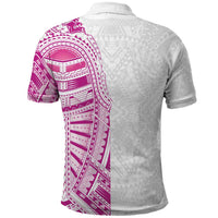 Traditional Polynesian Art Tattoos Polo Shirt Pink Color - Polynesian Pride