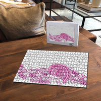 Traditional Polynesian Art Tattoos Puzzle Pink Color - Polynesian Pride