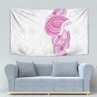 Traditional Polynesian Art Tattoos Tapestry Pink Color - Polynesian Pride