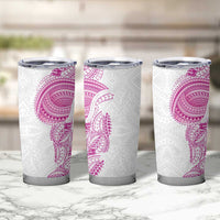 Traditional Polynesian Art Tattoos Tumbler Cup Pink Color - Polynesian Pride