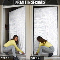 Lotu Tamaiti Door Cover Traditional Samoan Art Tattoos - Polynesian Pride