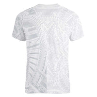 Lotu Tamaiti Women V-Neck T-Shirt Traditional Samoan Art Tattoos - Polynesian Pride