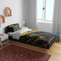 Kanaka Maoli Running Bedding Set Kakau Pattern with Kanaka Maoli Flag Color LT03 - Polynesian Pride