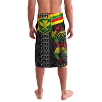 Kanaka Maoli Running Lavalava Kakau Pattern with Kanaka Maoli Flag Color