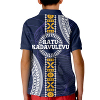 Fiji Ratu Kadavulevu School Kid Polo Shirt Tapa and Polynesian Tribal Pattern LT03 - Polynesian Pride