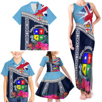 Fiji Lelean Memorial School Family Matching Tank Maxi Dress and Hawaiian Shirt Tapa and Polynesian Tribal Pattern LT03 - Polynesian Pride