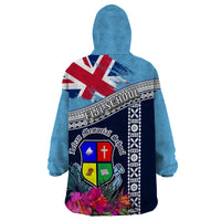 Fiji Lelean Memorial School Wearable Blanket Hoodie Tapa and Polynesian Tribal Pattern LT03 - Polynesian Pride