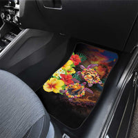 Hawaiian Sea Animals Love Couple Car Mats Aloha Sunset Symphony