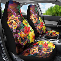 Hawaiian Sea Animals Love Couple Car Seat Cover Aloha Sunset Symphony LT03 - Polynesian Pride