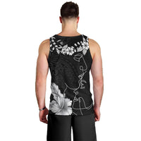Hawaii Valentine Day Men Tank Top Polynesian Line Art Love Couple Hibiscus Tribal Pattern LT03 - Polynesian Pride