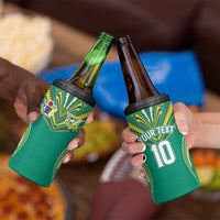 Custom Cook Islands Rugby 4 in 1 Can Cooler Tumbler Tatau Art Sport Style Green Color