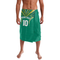 Custom Cook Islands Rugby Lavalava Tatau Art Sport Style Green Color