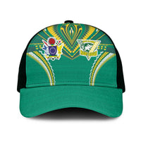 Cook Islands Rugby Mesh Trucker Cap Tatau Art Sport Style Green Color