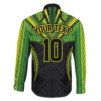 Custom Cook Islands Rugby Family Matching Mermaid Dress and Hawaiian Shirt Tatau Art Sport Style Black Color