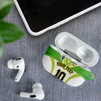 Custom Cook Islands Rugby AirPods Case Tatau Art Sport Style White Color
