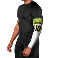 Custom Cook Islands Rugby Arm Sleeves Tatau Art Sport Style White Color