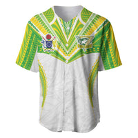 Custom Cook Islands Rugby Baseball Jersey Tatau Art Sport Style White Color