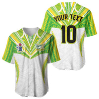 Custom Cook Islands Rugby Baseball Jersey Tatau Art Sport Style White Color