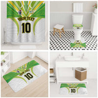 Custom Cook Islands Rugby Bathroom Set Tatau Art Sport Style White Color