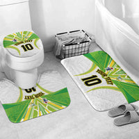 Custom Cook Islands Rugby Bathroom Set Tatau Art Sport Style White Color