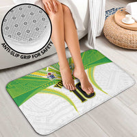 Custom Cook Islands Rugby Bathroom Set Tatau Art Sport Style White Color