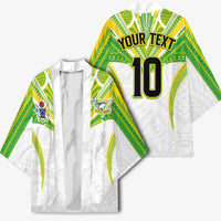 Custom Cook Islands Rugby Kimono Tatau Art Sport Style White Color
