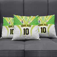 Custom Cook Islands Rugby Pillow Cover Tatau Art Sport Style White Color