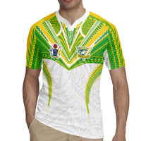 Custom Cook Islands Rugby Rugby Jersey Tatau Art Sport Style White Color