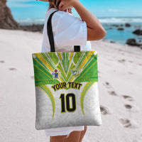 Custom Cook Islands Rugby Tote Bag Tatau Art Sport Style White Color LT03 - Polynesian Pride