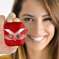 Tonga Rugby AirPods Case Ngatu Motifs and Pacific Patterns