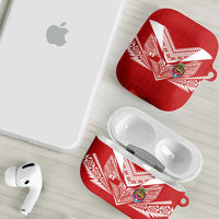 Tonga Rugby AirPods Case Ngatu Motifs and Pacific Patterns
