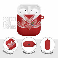 Tonga Rugby AirPods Case Ngatu Motifs and Pacific Patterns