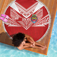 Tonga Rugby Beach Blanket Ngatu Motifs and Pacific Patterns