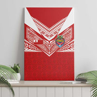 Tonga Rugby Canvas Wall Art Ngatu Motifs and Pacific Patterns