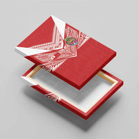 Tonga Rugby Canvas Wall Art Ngatu Motifs and Pacific Patterns