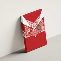 Tonga Rugby Canvas Wall Art Ngatu Motifs and Pacific Patterns