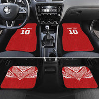 Custom Tonga Rugby Car Mats Ngatu Motifs and Pacific Patterns