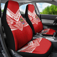 Tonga Rugby Car Seat Cover Ngatu Motifs and Pacific Patterns
