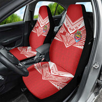 Tonga Rugby Car Seat Cover Ngatu Motifs and Pacific Patterns