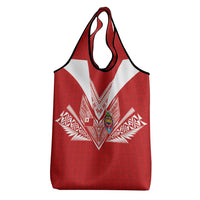 Tonga Rugby Grocery Bag Ngatu Motifs and Pacific Patterns