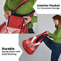 Tonga Rugby Grocery Bag Ngatu Motifs and Pacific Patterns