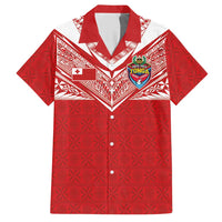 Custom Tonga Rugby Hawaiian Shirt Ngatu Motifs and Pacific Patterns
