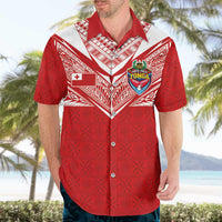 Custom Tonga Rugby Hawaiian Shirt Ngatu Motifs and Pacific Patterns
