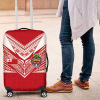 Tonga Rugby Luggage Cover Ngatu Motifs and Pacific Patterns